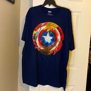 Captain America Torn Shield Tee - Men’s 2X - NWT